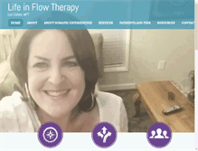 Tablet Screenshot of lifeinflowtherapy.com